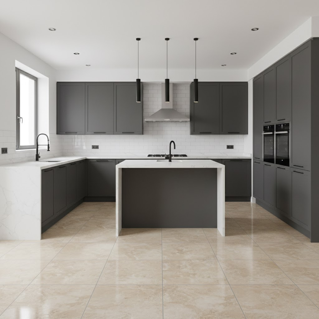 Hurok Marble - Interior Collection - Natural Stone Tiles - Amon Light Travertine Finished