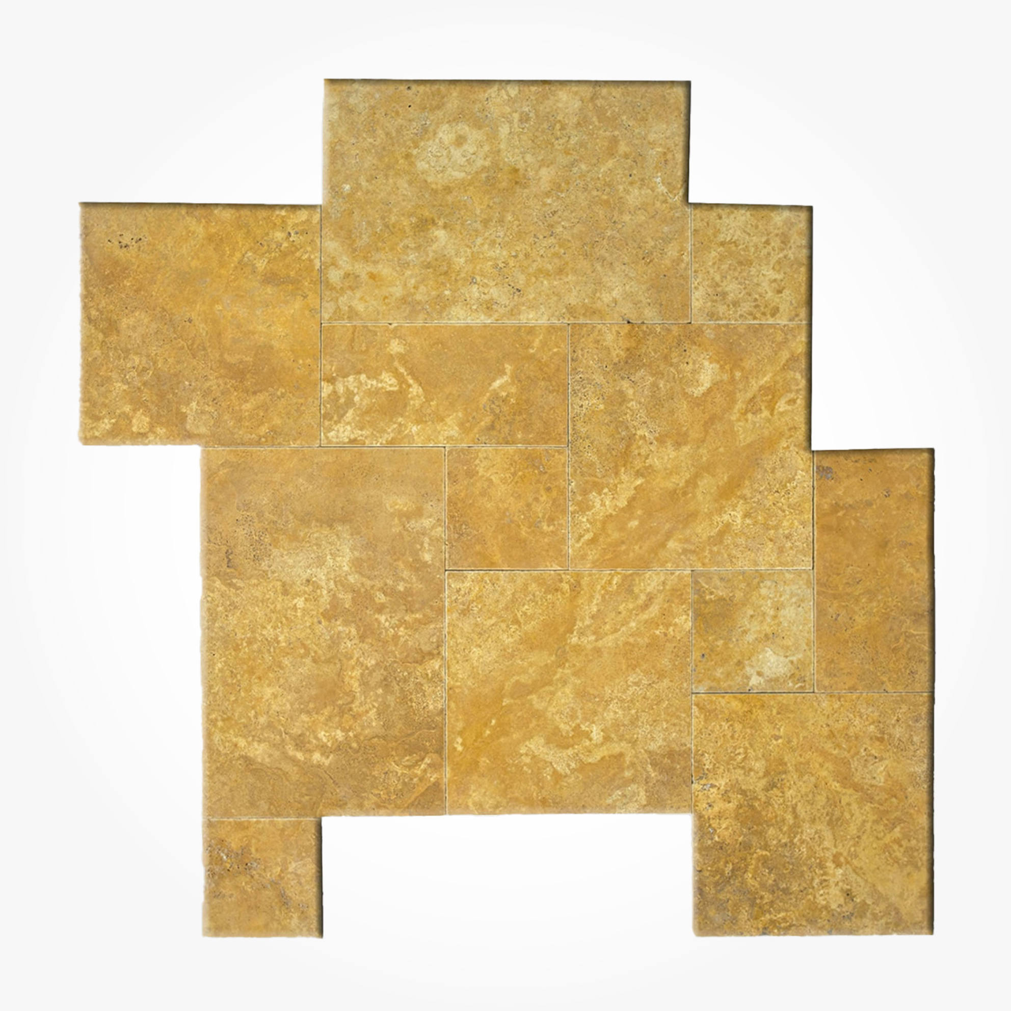 Hurok Marble - Hardscape Collection - Natural Stone Pavers - Gold French Pattern