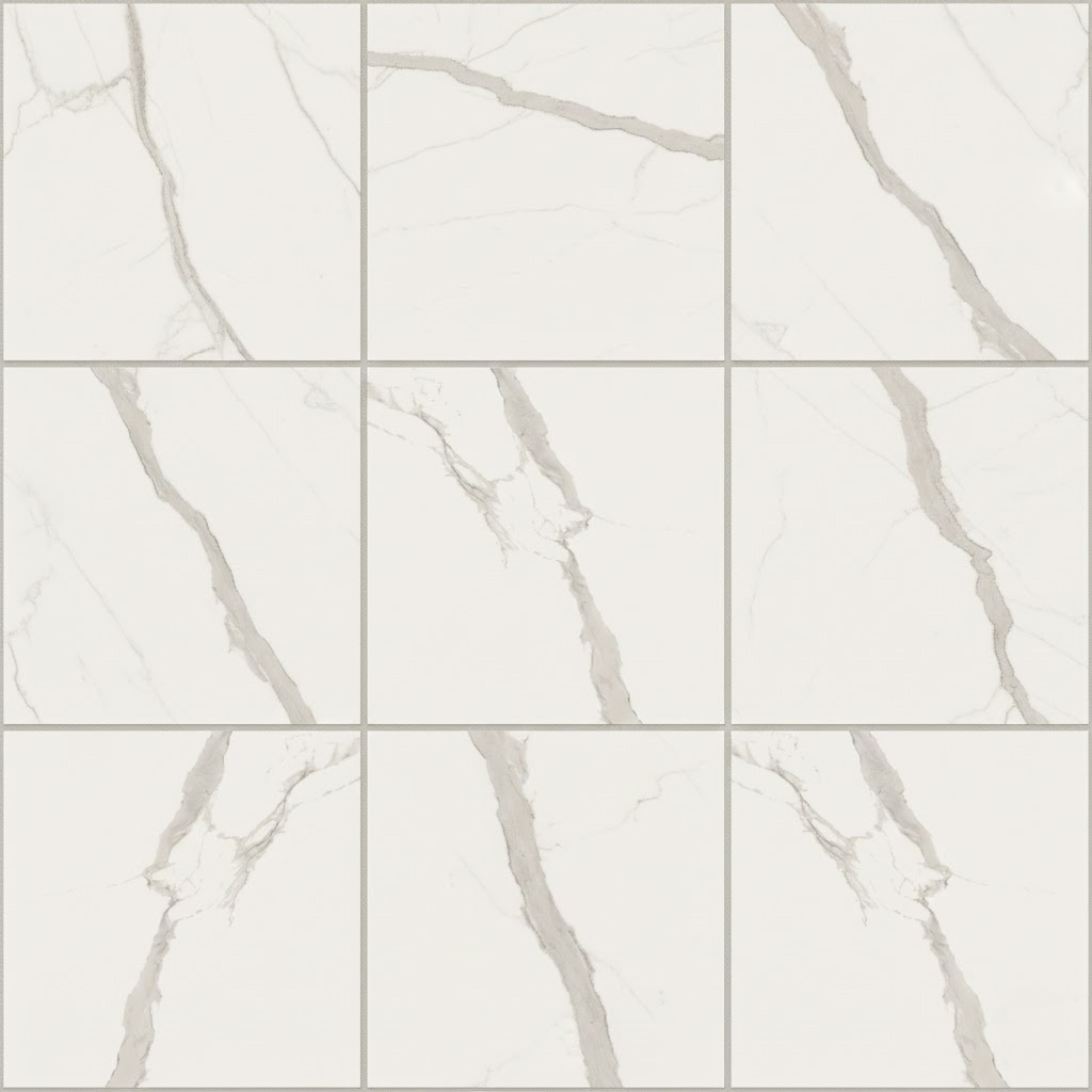 Hurok Marble - Interior Collection - Porcelain Tiles - Atlantic Statu White Tile