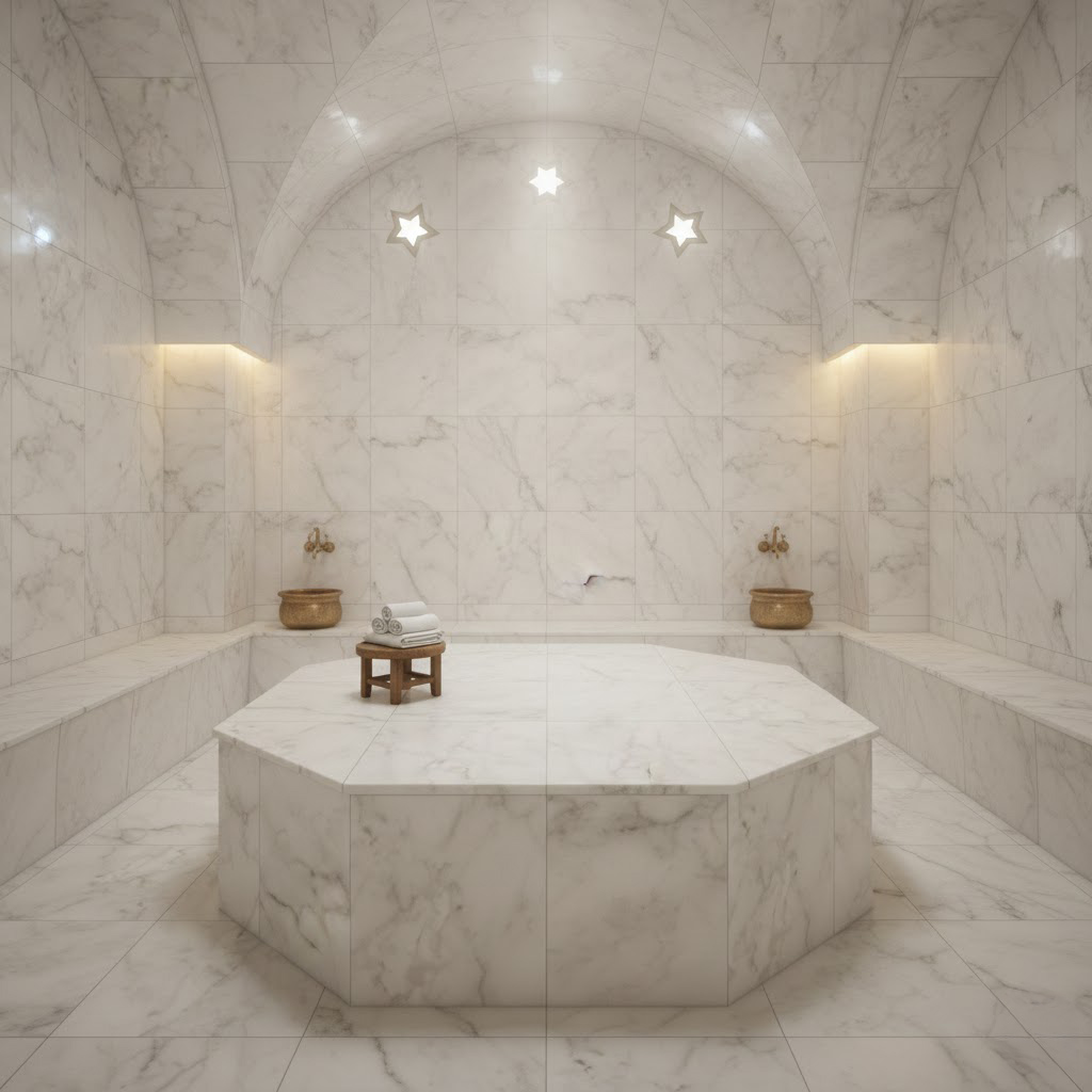 Interior Collection - Natural Stone Tile - Marble Tile - Fusion White Marble Finished