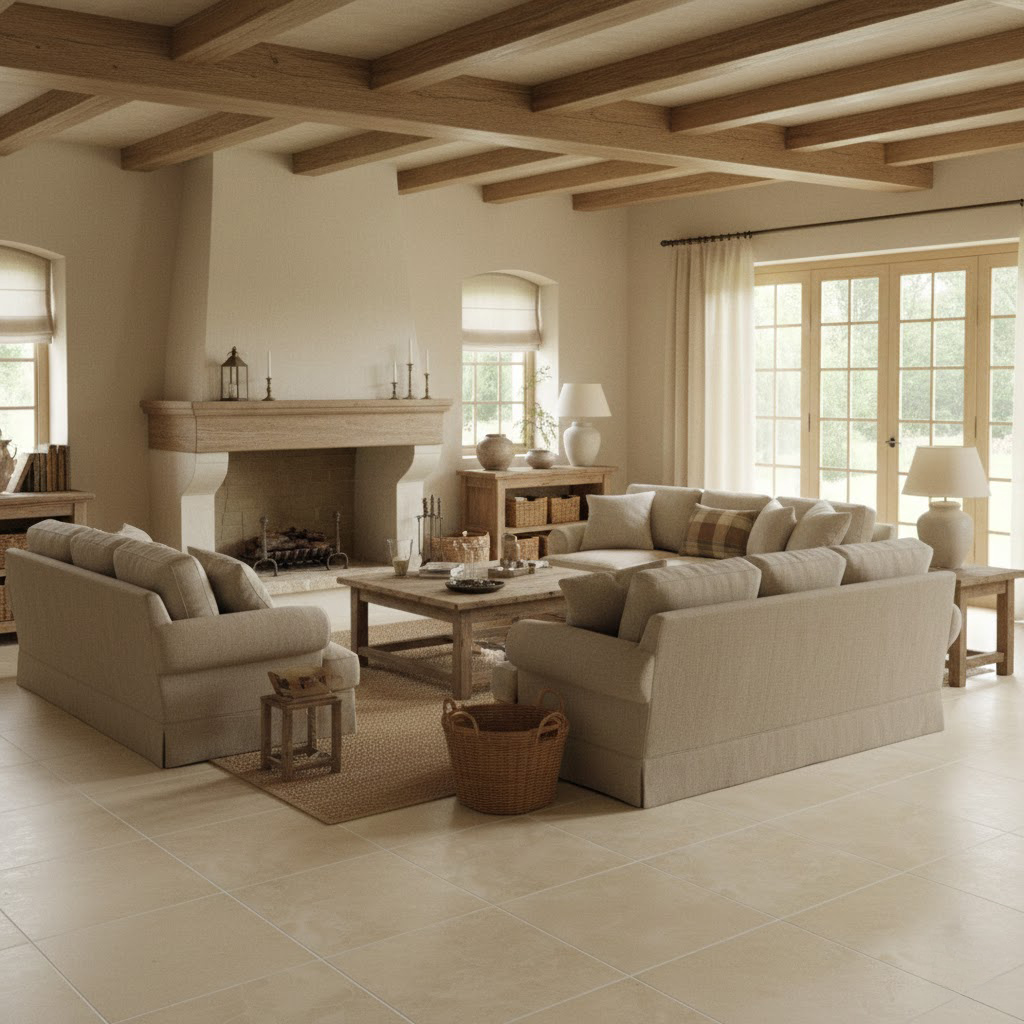 Hurok Marble - Interior Collection - Natural Stone Tiles - Ivory Travertine Finished