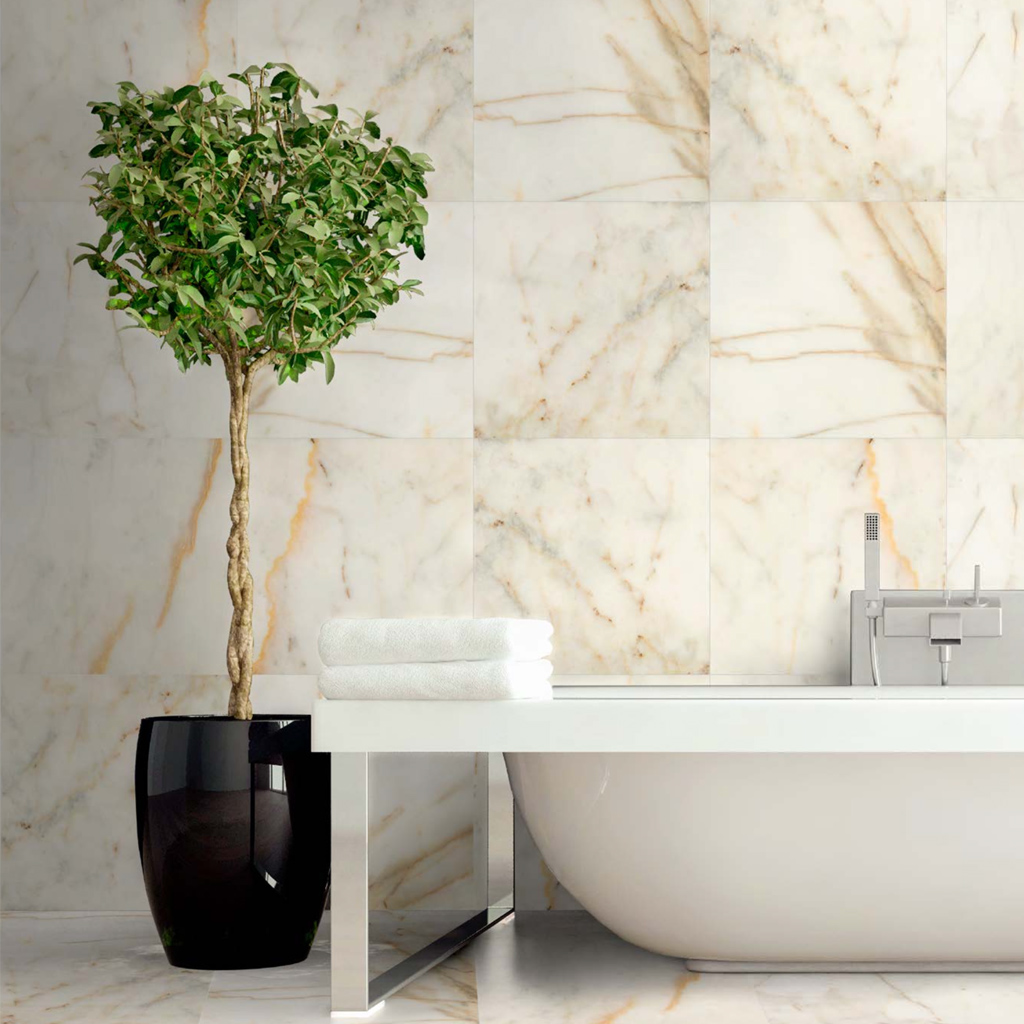 Interior Collection - Natural Stone Tile - Marble Tile - Lady White Marble Finished