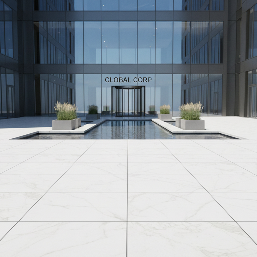 Hurok Marble - Hardscape Collection - Porcelain Pavers - Tokyo White Matte Finished