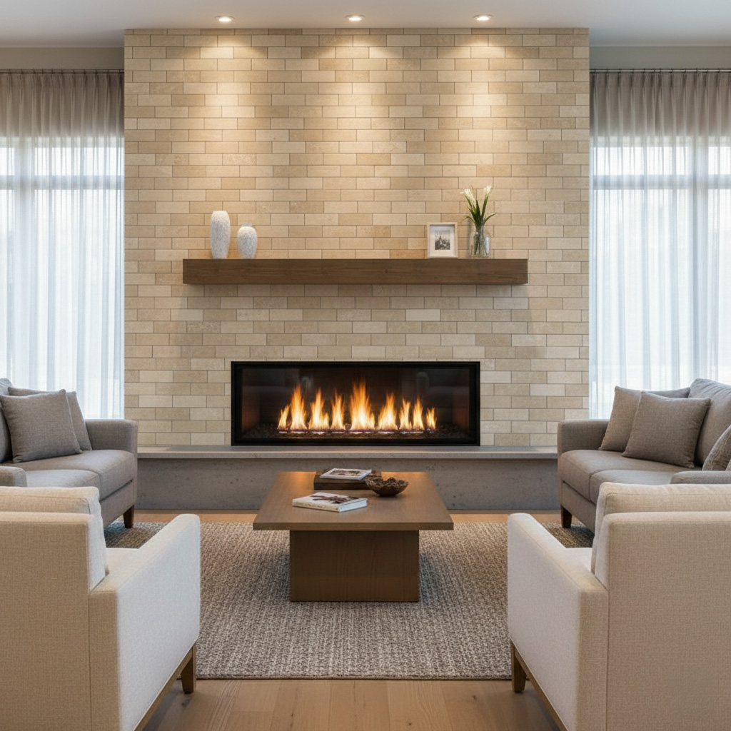 BOTTICINO POLISHED BRICK MARBLE MOSAIC 1x2 - Finished