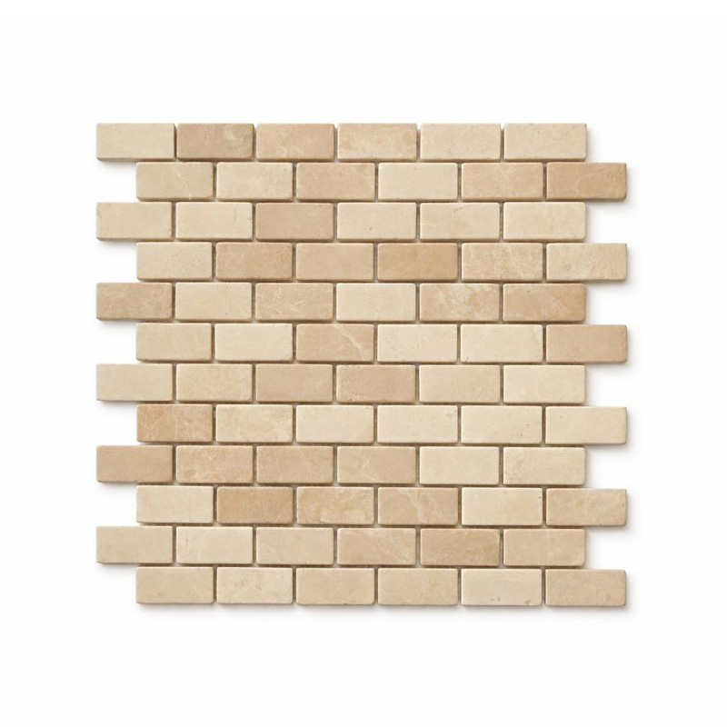 BOTTICINO TUMBLED MARBLE MOSAIC 1x2