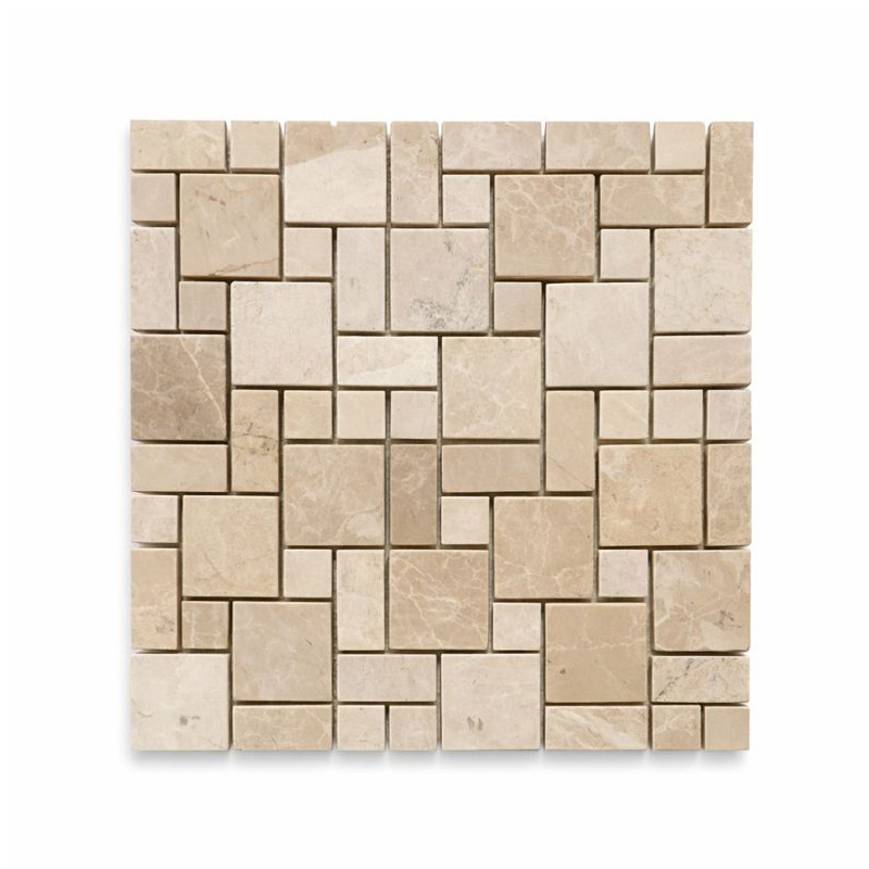 BOTTICINO TUMBLED MARBLE MOSAIC MINI F/P