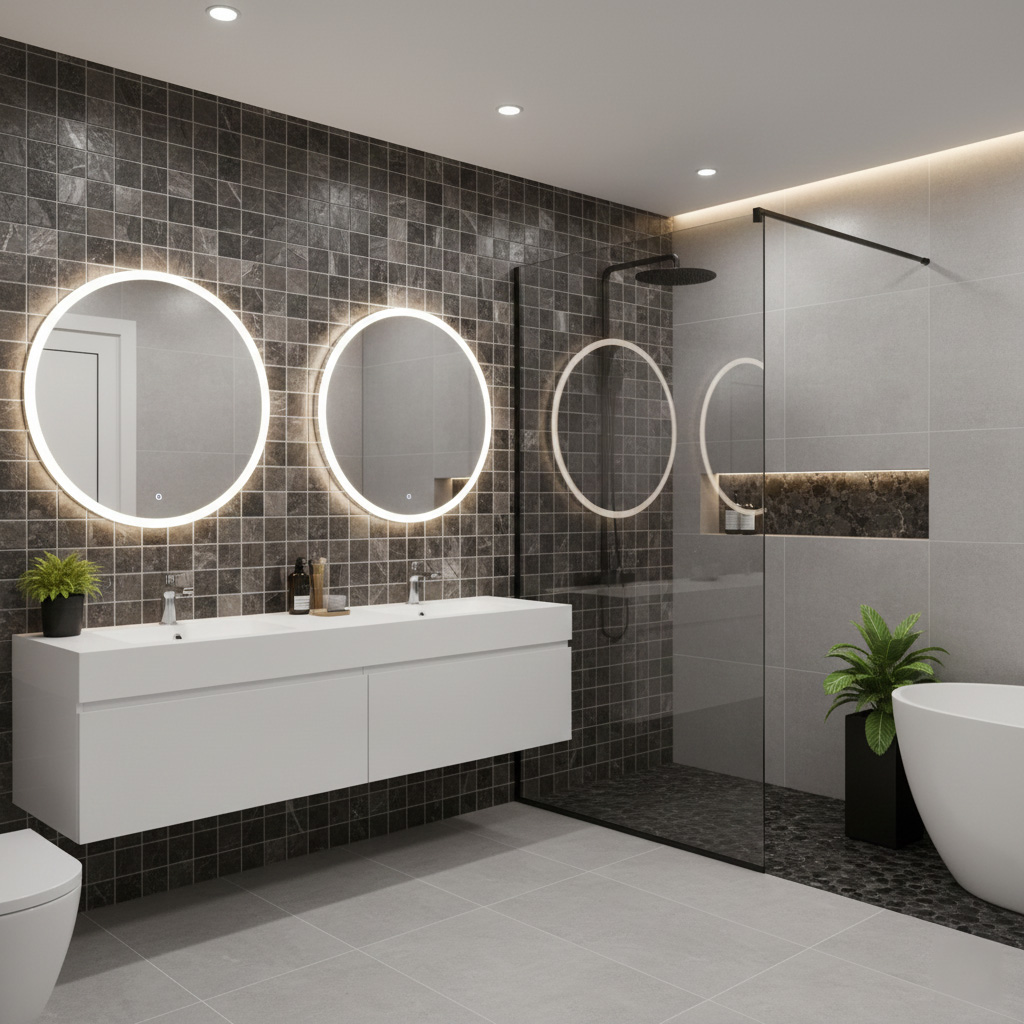 SILVER FANTASY POLISHED MARBLE MOSAIC 2x2 - Finished